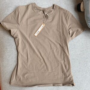 SKIMS Tan Short Sleeve Tee